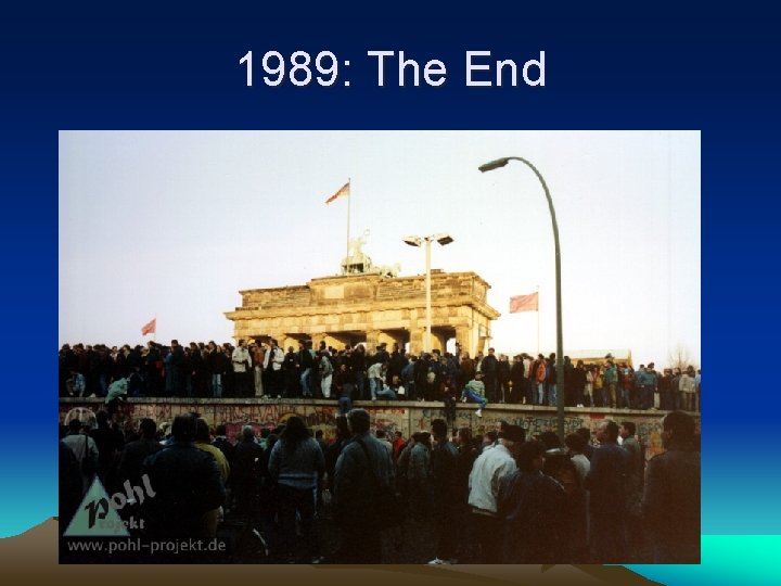 1989: The End 