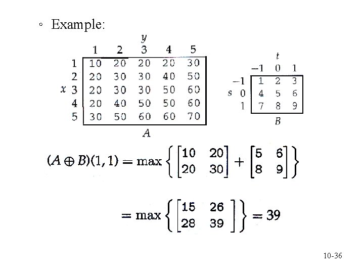 。 Example: 10 -36 