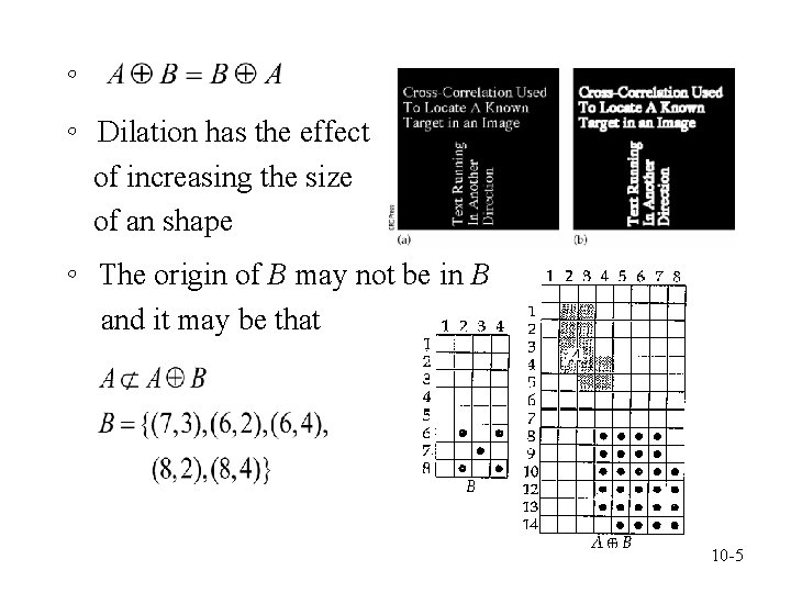 。 。 Dilation has the effect of increasing the size of an shape 。