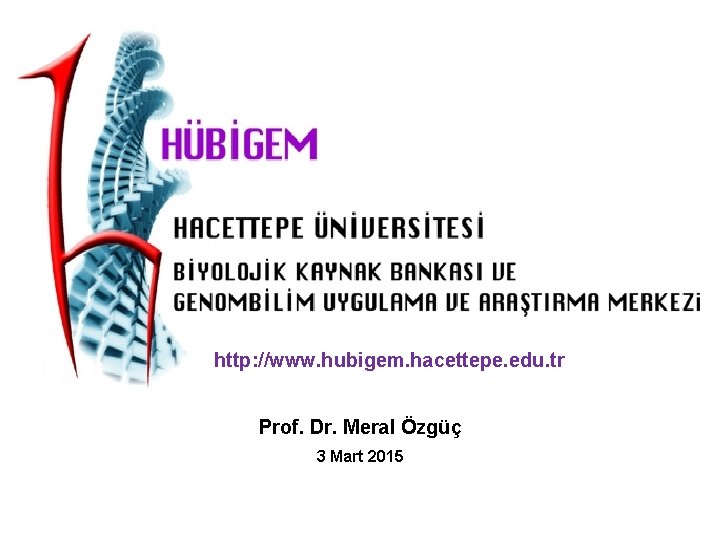 http: //www. hubigem. hacettepe. edu. tr Prof. Dr. Meral Özgüç 3 Mart 2015 