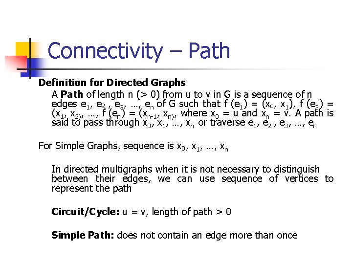 Graph Theory Chapter 8 Varying Applications Examples N