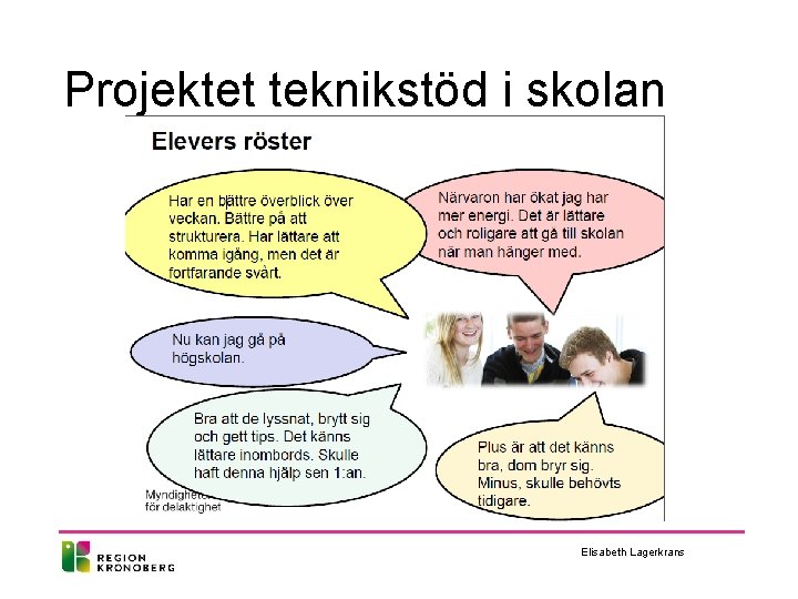 Projektet teknikstöd i skolan Elisabeth Lagerkrans 