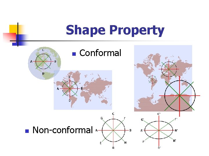 Shape Property n n Conformal Non-conformal 