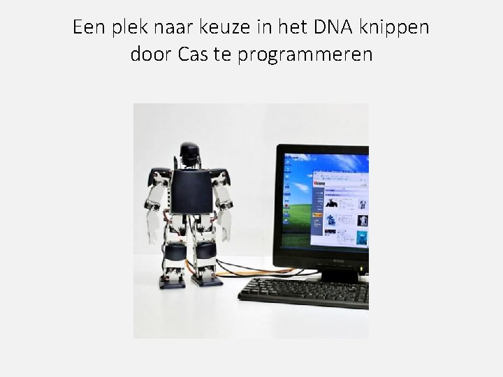 Een plek naar keuze in het DNA knippen door Cas te programmeren 