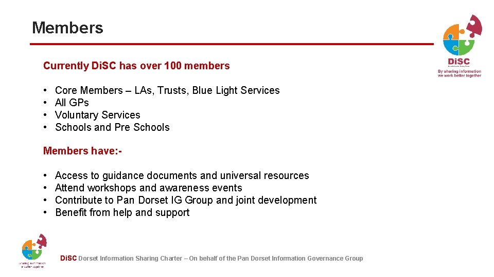 Members Currently Di. SC has over 100 members • • Core Members – LAs, Members Currently Di. SC has over 100 members • • Core Members – LAs,