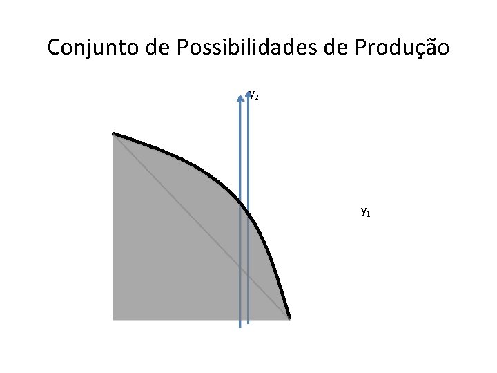 Conjunto de Possibilidades de Produção y 2 y 1 Conjunto de Possibilidades de Produção y 2 y 1