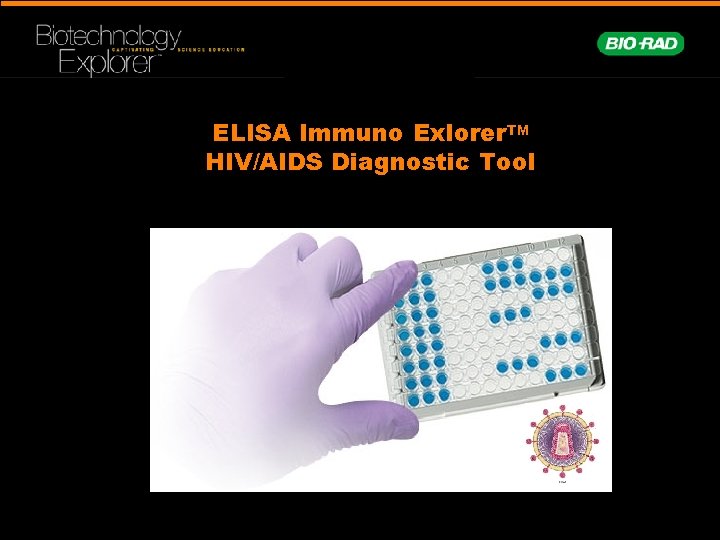 ELISA Immuno Exlorer. TM HIV/AIDS Diagnostic Tool 