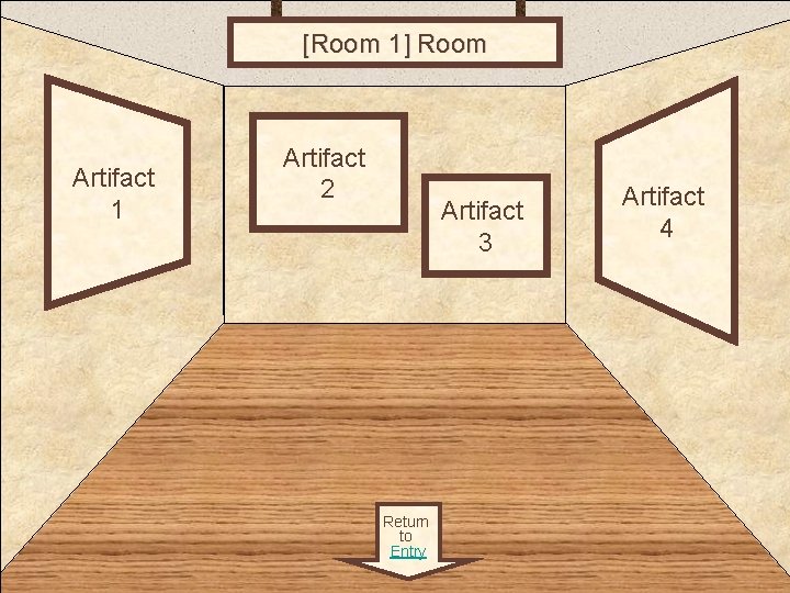 [Room 1] Room 1 Artifact 2 Artifact 3 Return to Entry Artifact 4 
