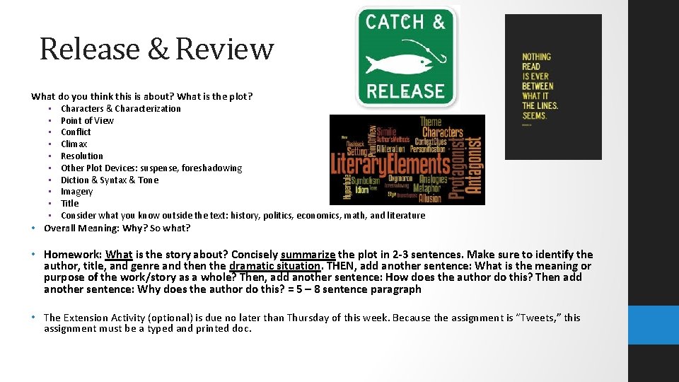 Release & Review What do you think this is about? What is the plot?