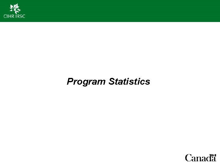 Program Statistics 