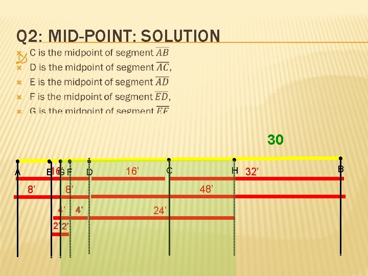 Q 2: MID-POINT: SOLUTION 30 ● A ● ●● E 16’ GF 8’ ●