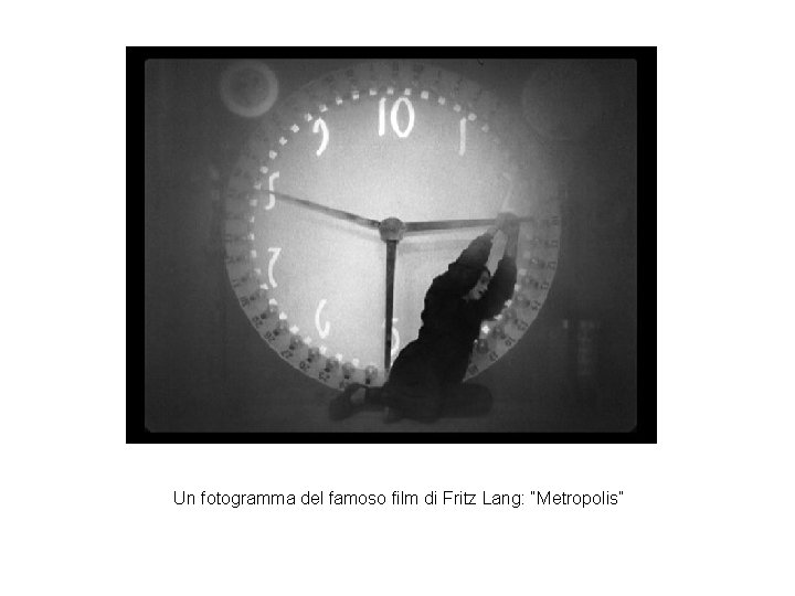 Un fotogramma del famoso film di Fritz Lang: “Metropolis” 