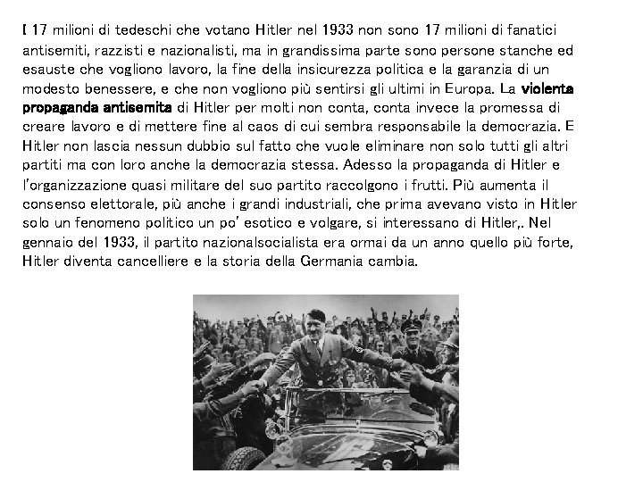 I 17 milioni di tedeschi che votano Hitler nel 1933 non sono 17 milioni