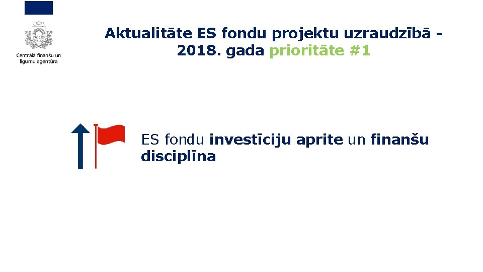  Aktualitāte ES fondu projektu uzraudzībā 2018. gada prioritāte #1 ES fondu investīciju aprite