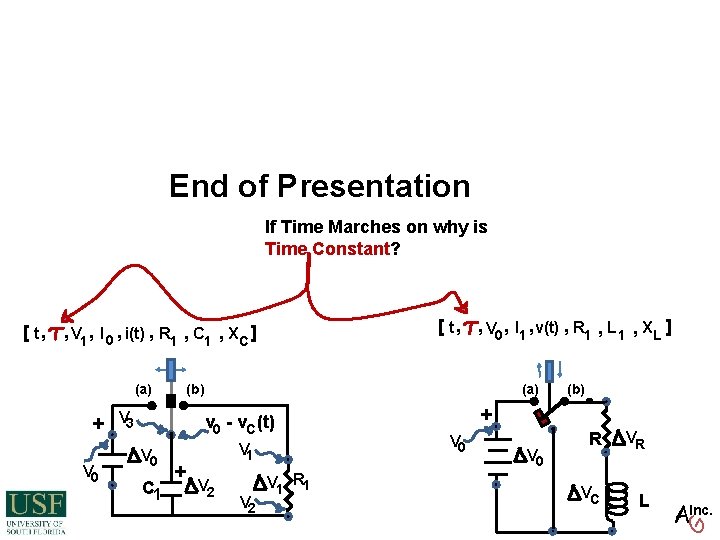 End of Presentation If Time Marches on why is Time Constant? [ t , End of Presentation If Time Marches on why is Time Constant? [ t ,