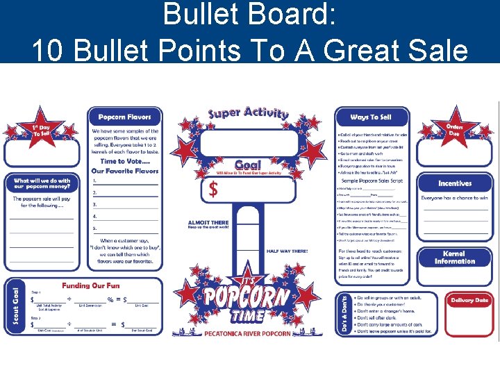 Bullet Board: 10 Bullet Points To A Great Sale 
