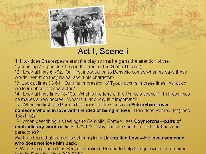 Act I, Scene i 1. How does Shakespeare start the play so that he