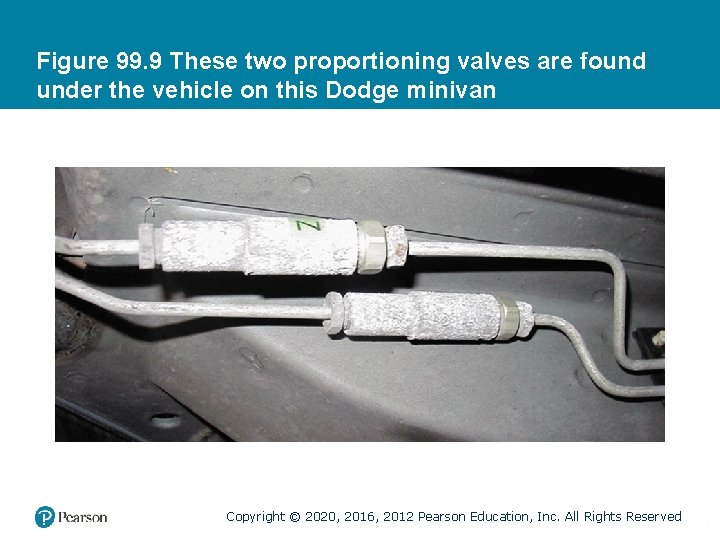 Figure 99. 9 These two proportioning valves are found under the vehicle on this Figure 99. 9 These two proportioning valves are found under the vehicle on this