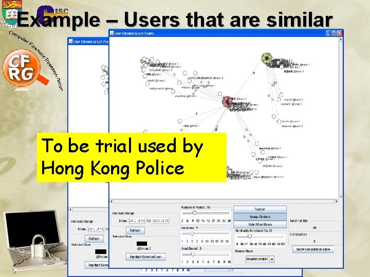 Example – Users that are similar To be trial used by Hong Kong Police