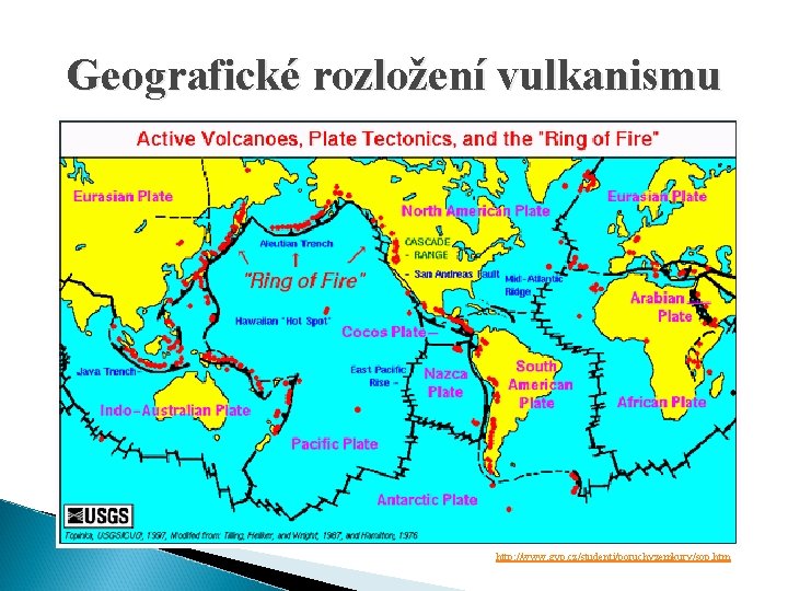 Geografické rozložení vulkanismu http: //www. gvp. cz/studenti/poruchyzemkury/sop. htm 