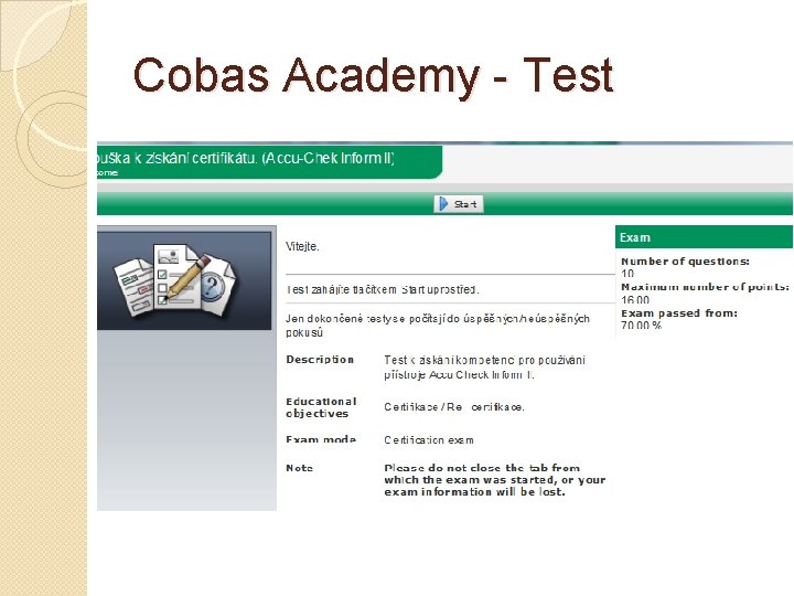 Cobas Academy - Test 