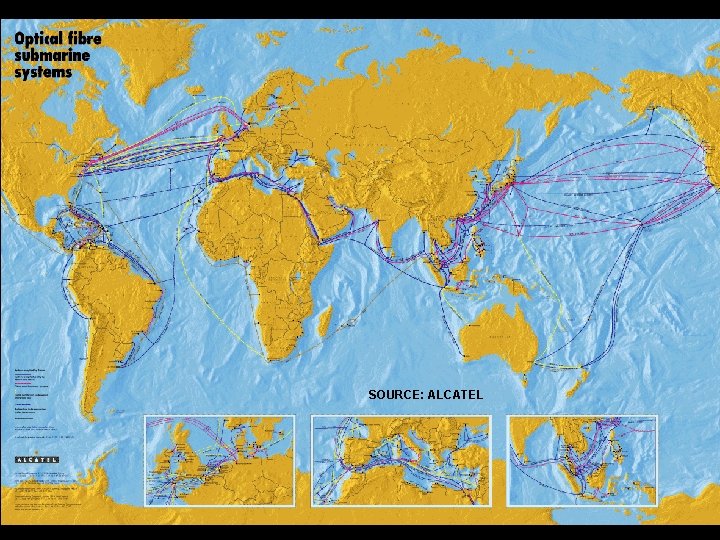 Submarine Cables in North East Asia SOURCE: ALCATEL 