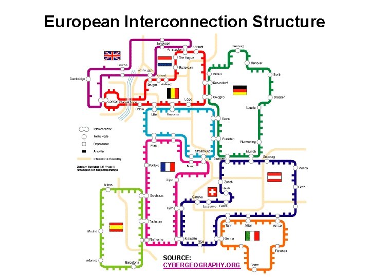 European Interconnection Structure SOURCE: CYBERGEOGRAPHY. ORG 