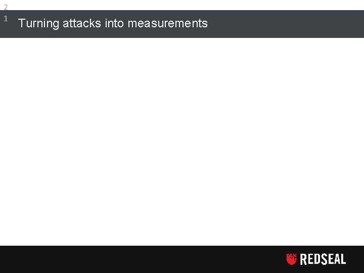 2 1 Turning attacks into measurements 