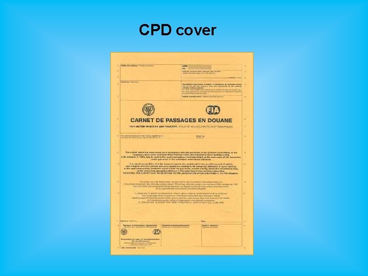 CPD cover 