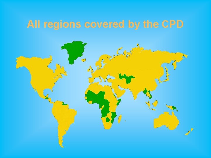 All regions covered by the CPD 