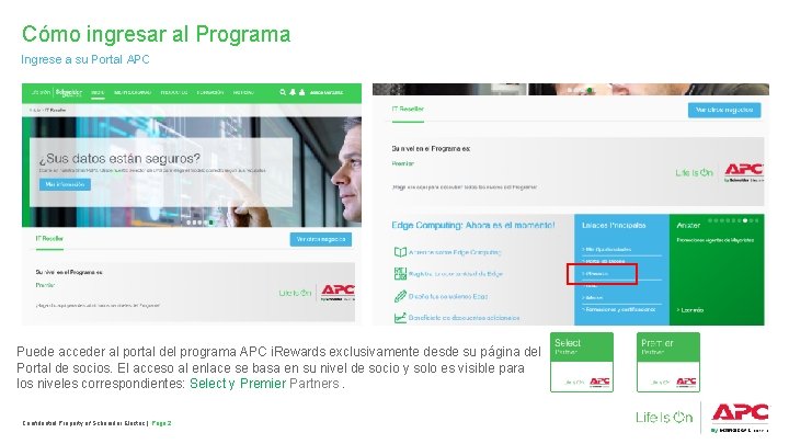 Cómo ingresar al Programa Ingrese a su Portal APC Puede acceder al portal del