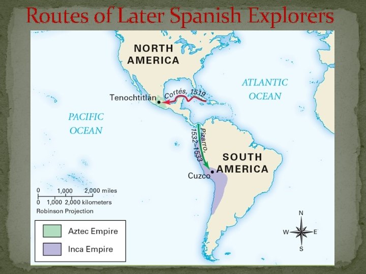 Routes of Later Spanish Explorers 