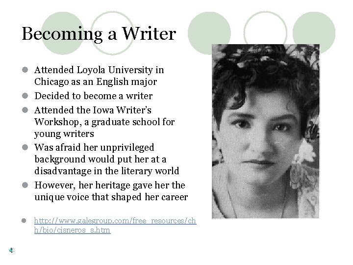 Becoming a Writer l Attended Loyola University in Chicago as an English major l