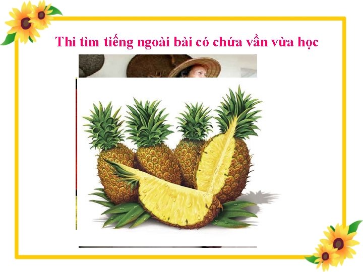 Thi tìm tiếng ngoài bài có chứa vần vừa học nồi cơm điện bánh