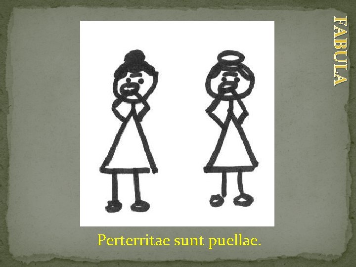 FABULA Perterritae sunt puellae. 