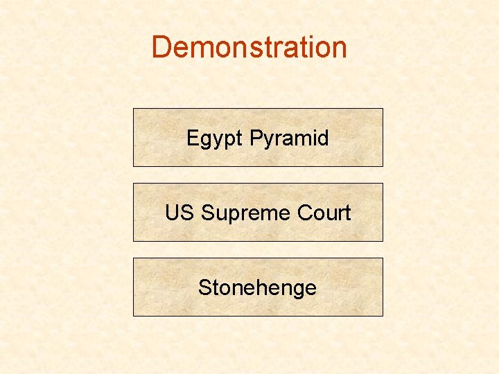 Demonstration Egypt Pyramid US Supreme Court Stonehenge 