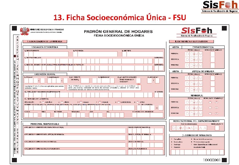 13. Ficha Socioeconómica Única - FSU 