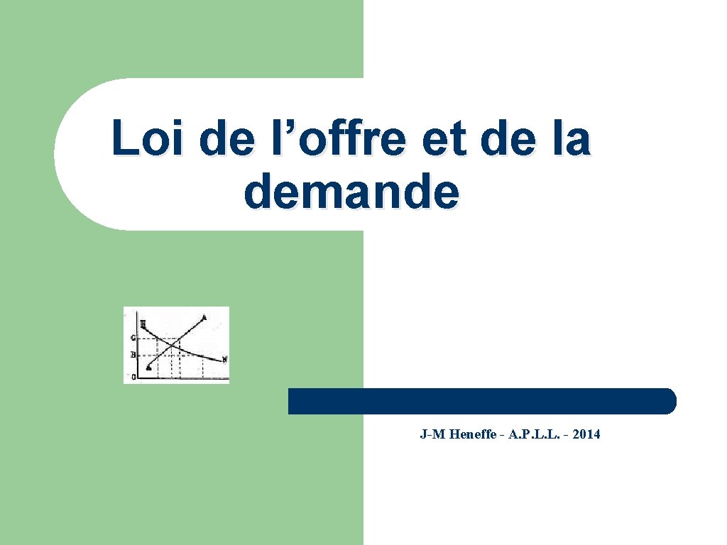 Loi de l’offre et de la demande J-M Heneffe - A. P. L. L.