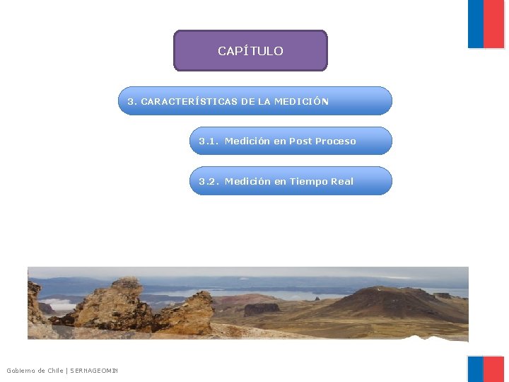 CAPÍTULO 3. CARACTERÍSTICAS DE LA MEDICIÓN 3. 1. Medición en Post Proceso 3. 2.