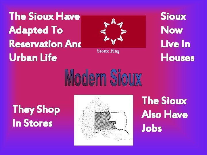 The Sioux Have Adapted To Reservation And Urban Life They Shop In Stores Sioux