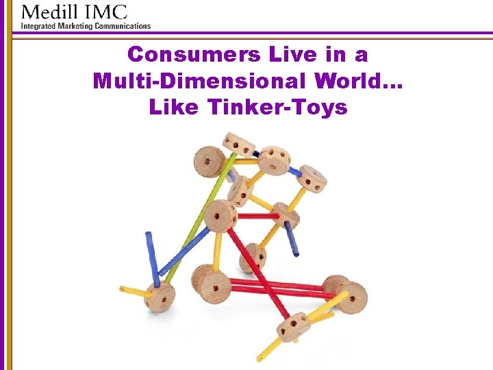 Consumers Live in a Multi-Dimensional World… Like Tinker-Toys 