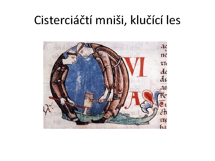 Cisterciáčtí mniši, klučící les 