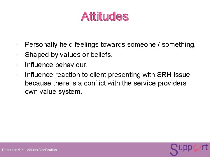 Attitudes Personally held feelings towards someone / something. Shaped by values or beliefs. Influence Attitudes Personally held feelings towards someone / something. Shaped by values or beliefs. Influence