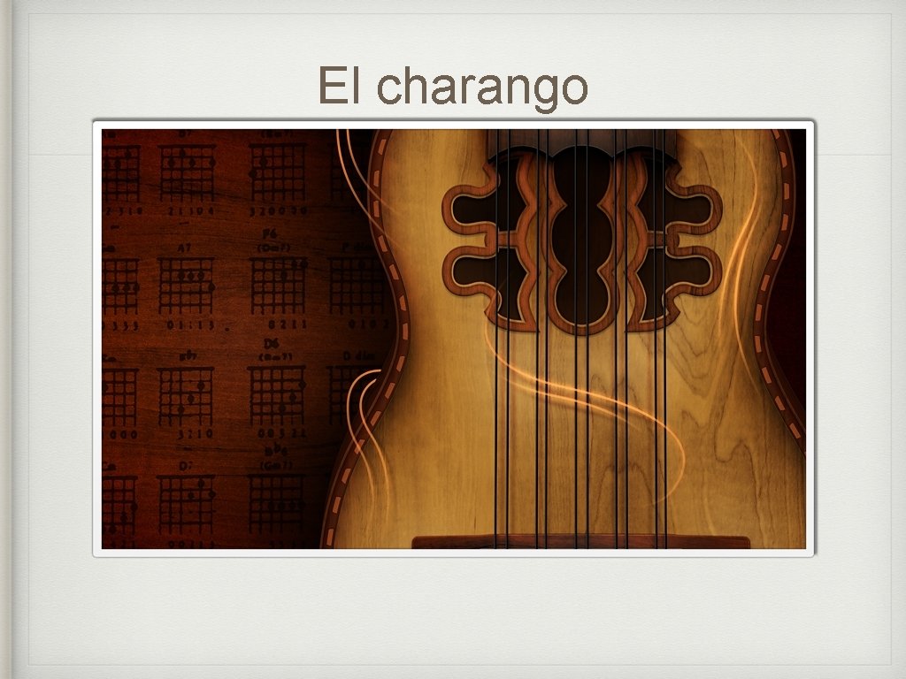 El charango 