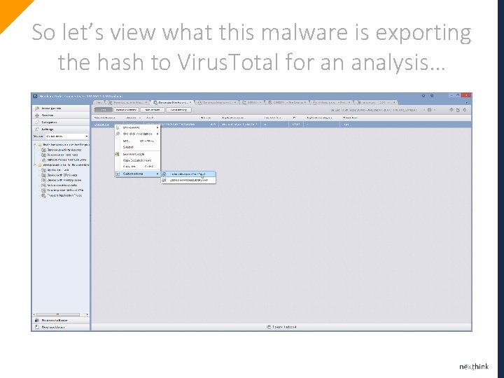 So let’s view what this malware is exporting the hash to Virus. Total for