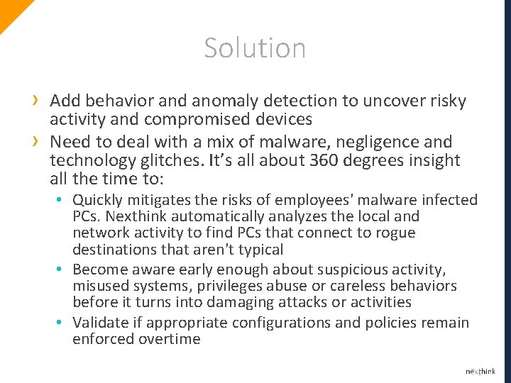 Solution › › Add behavior and anomaly detection to uncover risky activity and compromised