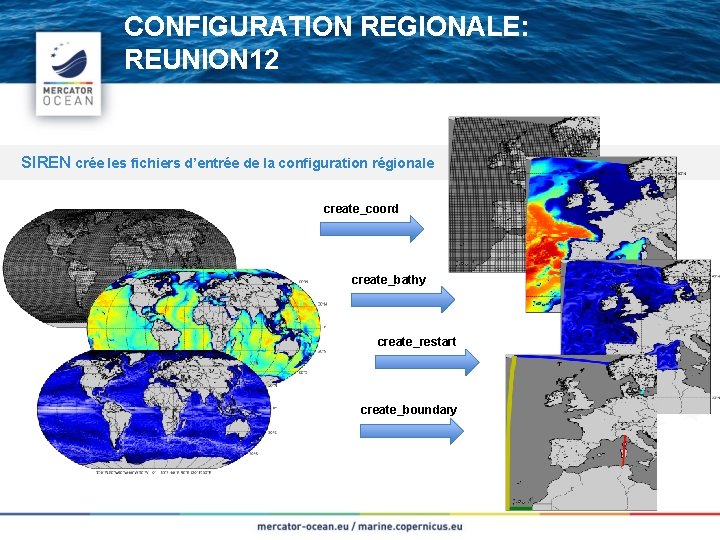 CONFIGURATION REGIONALE: REUNION 12 SIREN crée les fichiers d’entrée de la configuration régionale create_coord