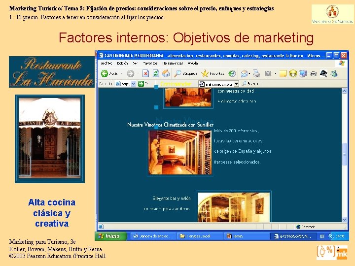 Marketing Turístico/ Tema 5: Fijación de precios: consideraciones sobre el precio, enfoques y estrategias