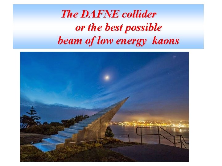 The DAFNE collider or the best possible beam of low energy kaons 