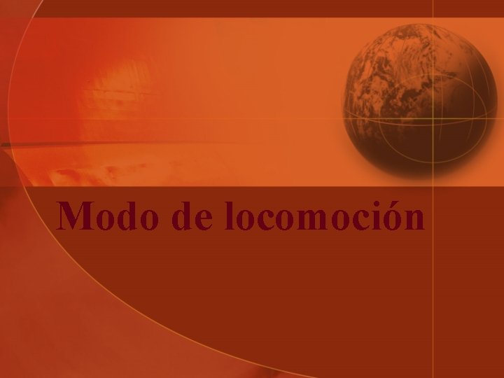 Modo de locomoción 